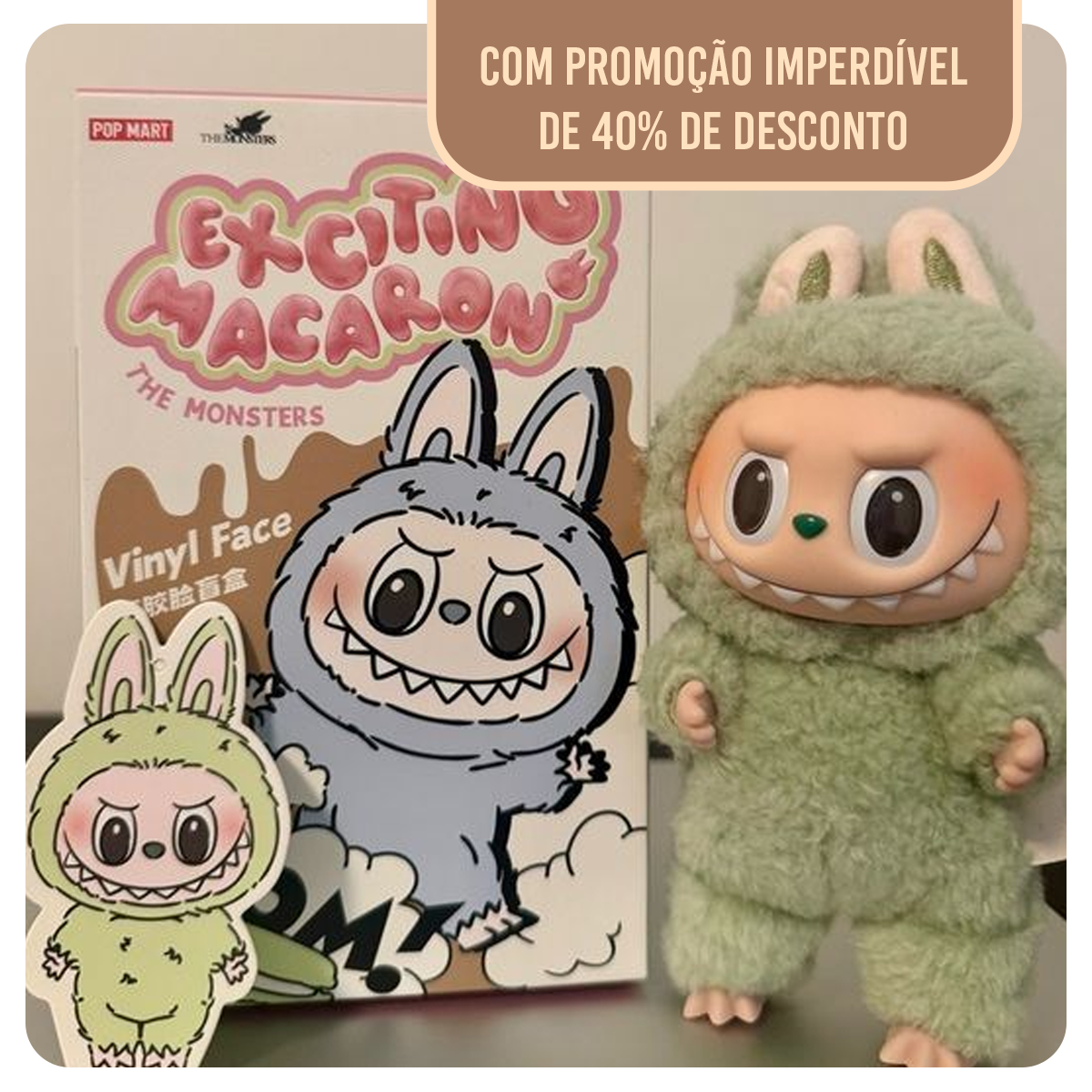 LABUBU | Coleção Exciting Macarron | 40% de Desconto!