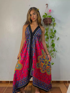 Vestido Samsara batik Rosa