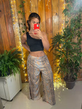 Calça Boho em Seda Bege