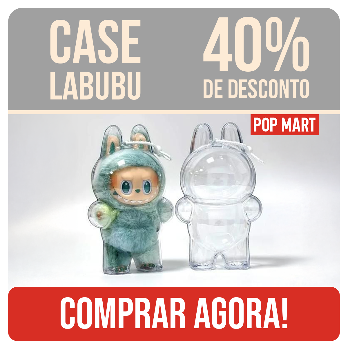 Capa Protetora de Acrílico para Labubu | 40 % de Desconto!