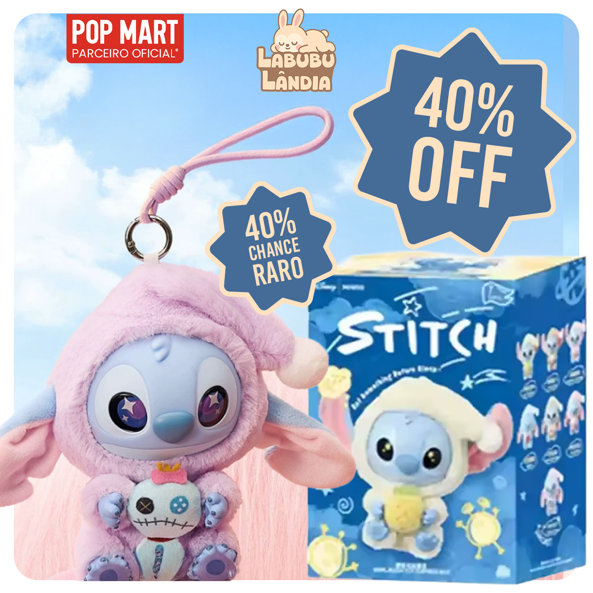 Coleção Stitch Plush | 40% de Desconto!